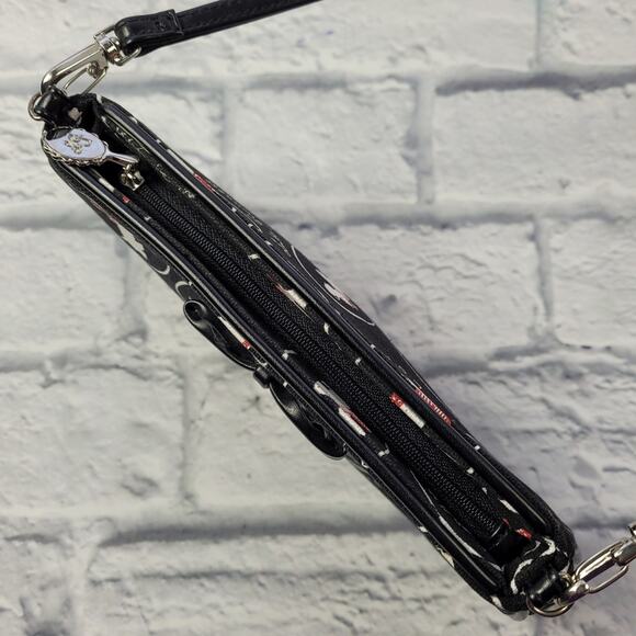 Lulu Guinness London Scottie Dog Leather-Trimmed Canvas Handle Bag - Picture 5 of 15